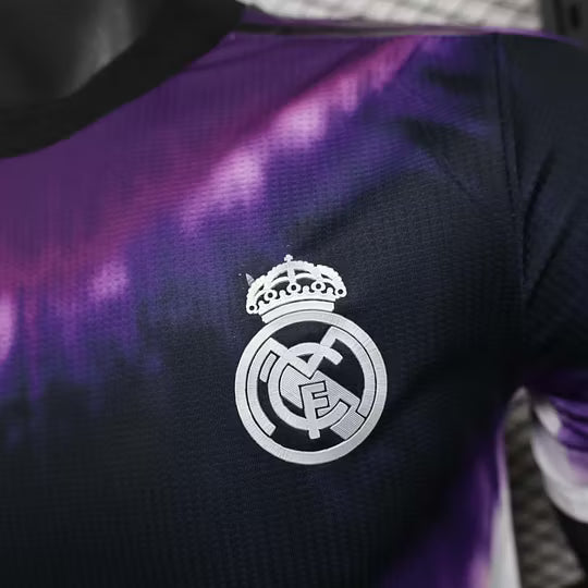 2025/2026 Player Version Real Madrid Anniversary Edition Black Purple Football Shirt – 1:1 Thai Quality