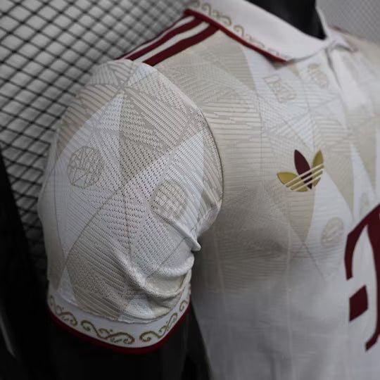 2025/2026 Player Version Bayern Munich 125 Special Edition Apricot Football Shirt – 1:1 Thai Quality