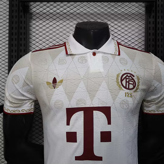 2025/2026 Player Version Bayern Munich 125 Special Edition Apricot Football Shirt – 1:1 Thai Quality