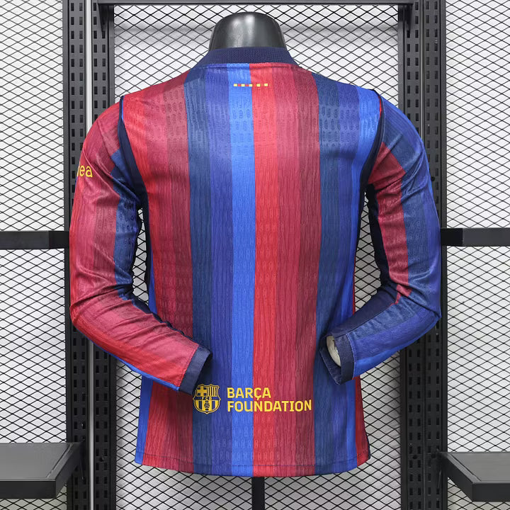 FC Barcelona Home Long Sleeve Football Shirt 2026/2027 Player Version 1:1 Thai Quality
