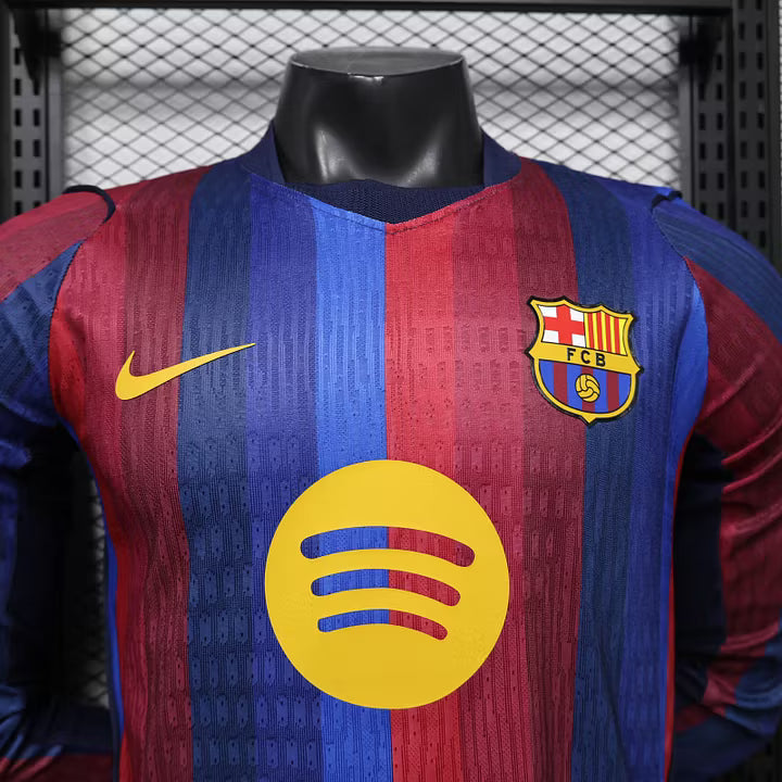 FC Barcelona Home Long Sleeve Football Shirt 2026/2027 Player Version 1:1 Thai Quality