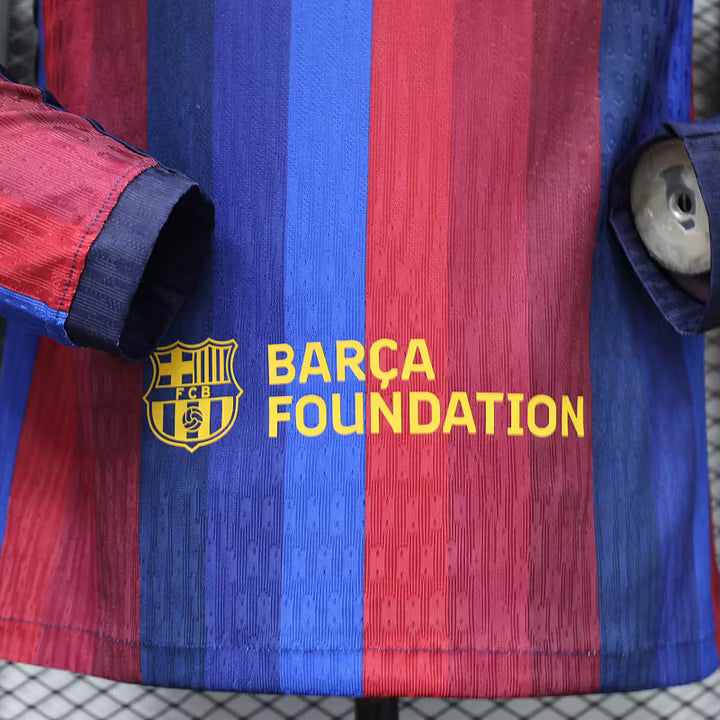 FC Barcelona Home Long Sleeve Football Shirt 2026/2027 Player Version 1:1 Thai Quality