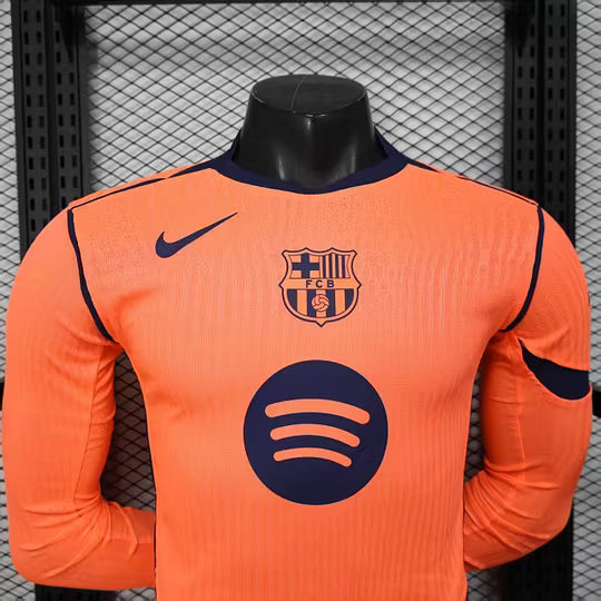FC Barcelona Third Away Long Sleeve Jersey 2025/2026 – Player Version (1:1 Thai Quality)