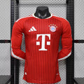 Bayern München Home Long Sleeve Football Shirt 2026/2027 Player Version 1:1 Thai Quality