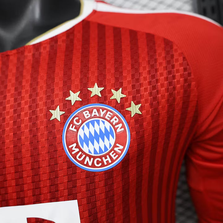 Bayern München Home Long Sleeve Football Shirt 2026/2027 Player Version 1:1 Thai Quality