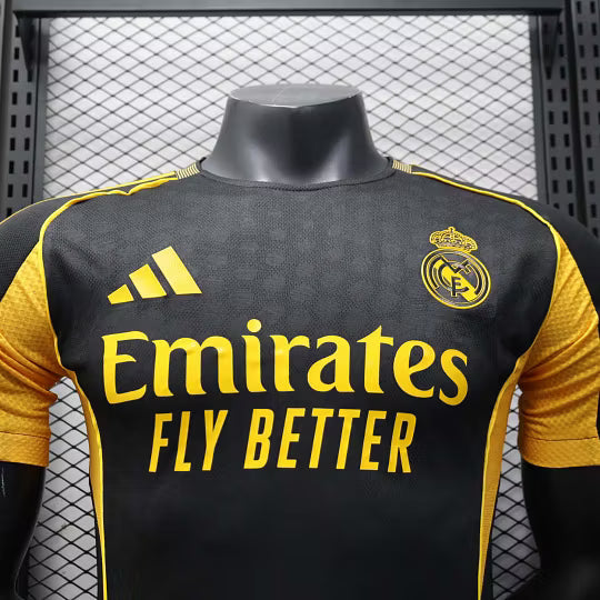 2025/2026 Player Version Real Madrid Special Edition Black And Gold Football Shirt – 1:1 Thai Quality