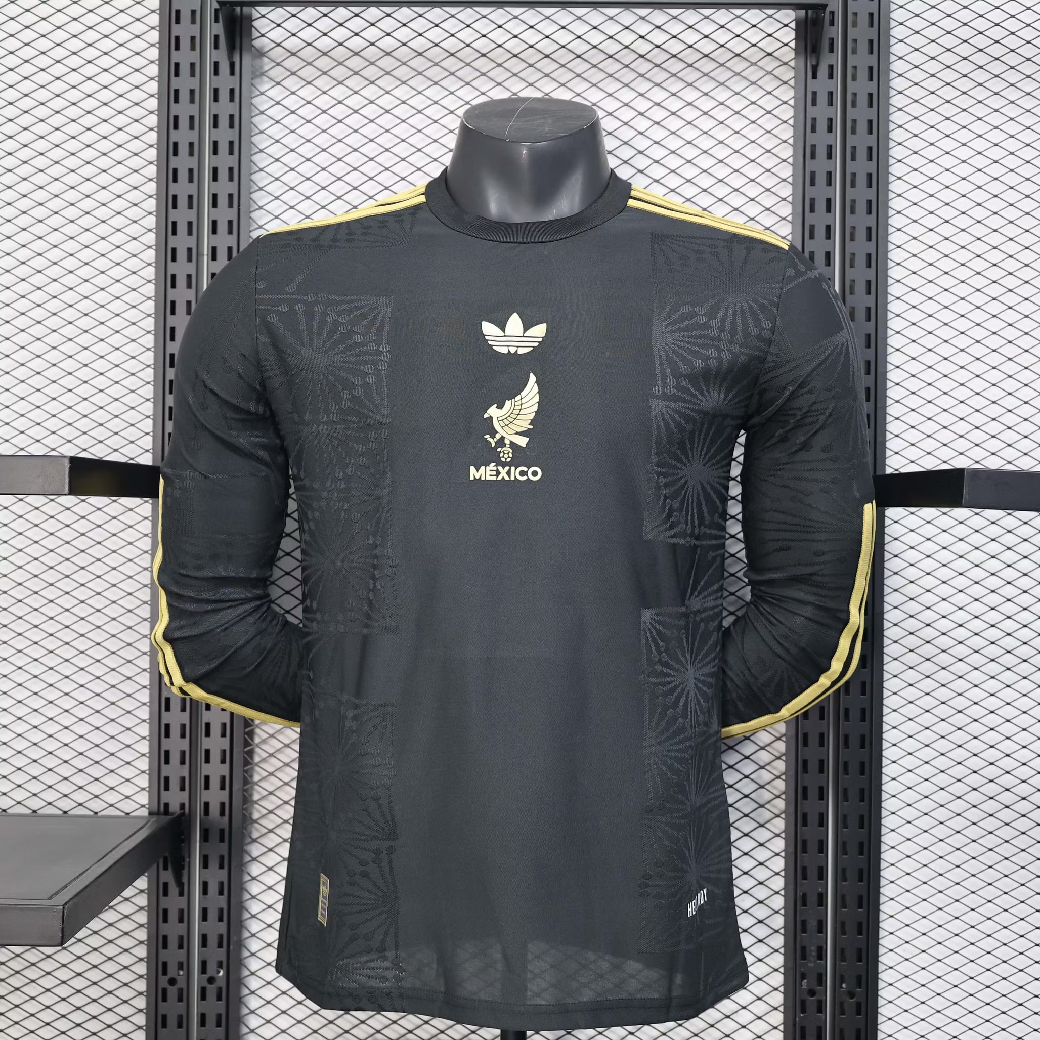 2025 Long Sleeve Player Version Mexico National Team Special Edition Black Football Shirt – 1:1 Thai Quality