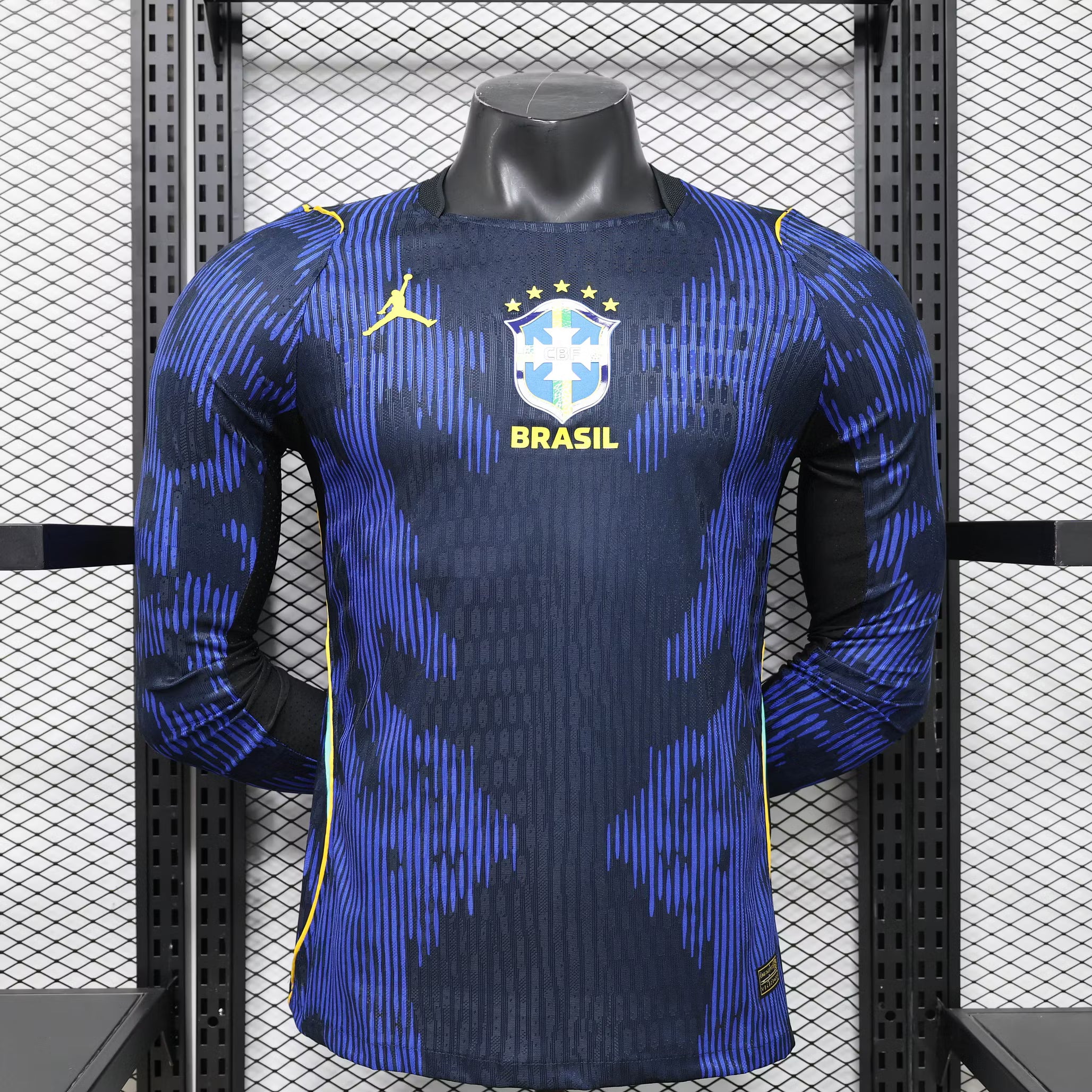 2026 Player Version Long Sleeve Brazil Away Football Shirt – 1:1 Thai Quality