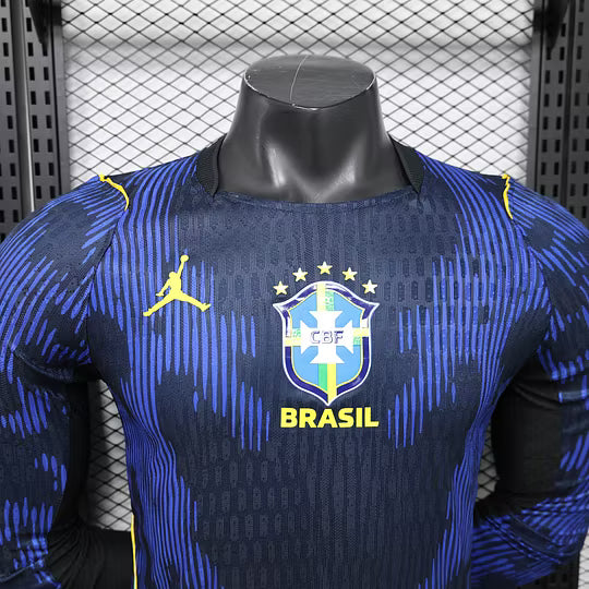 2026 Player Version Long Sleeve Brazil Away Football Shirt – 1:1 Thai Quality
