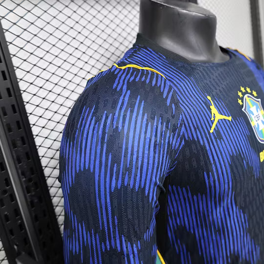 2026 Player Version Long Sleeve Brazil Away Football Shirt – 1:1 Thai Quality