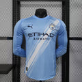 2025/2026 Player Version Long Sleeve Manchester City Home Football Shirt – 1:1 Thai Quality