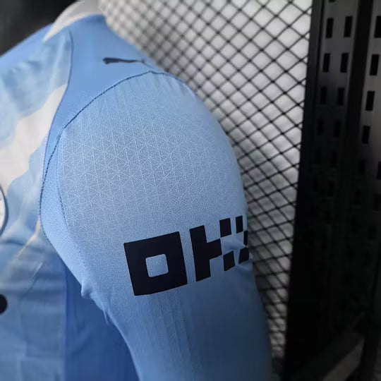2025/2026 Player Version Long Sleeve Manchester City Home Football Shirt – 1:1 Thai Quality