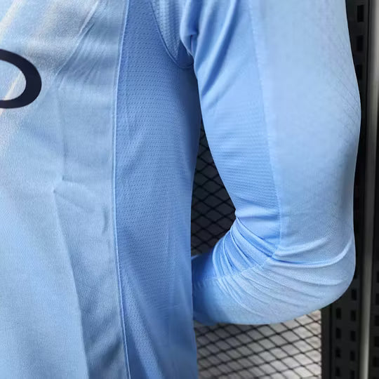2025/2026 Player Version Long Sleeve Manchester City Home Football Shirt – 1:1 Thai Quality