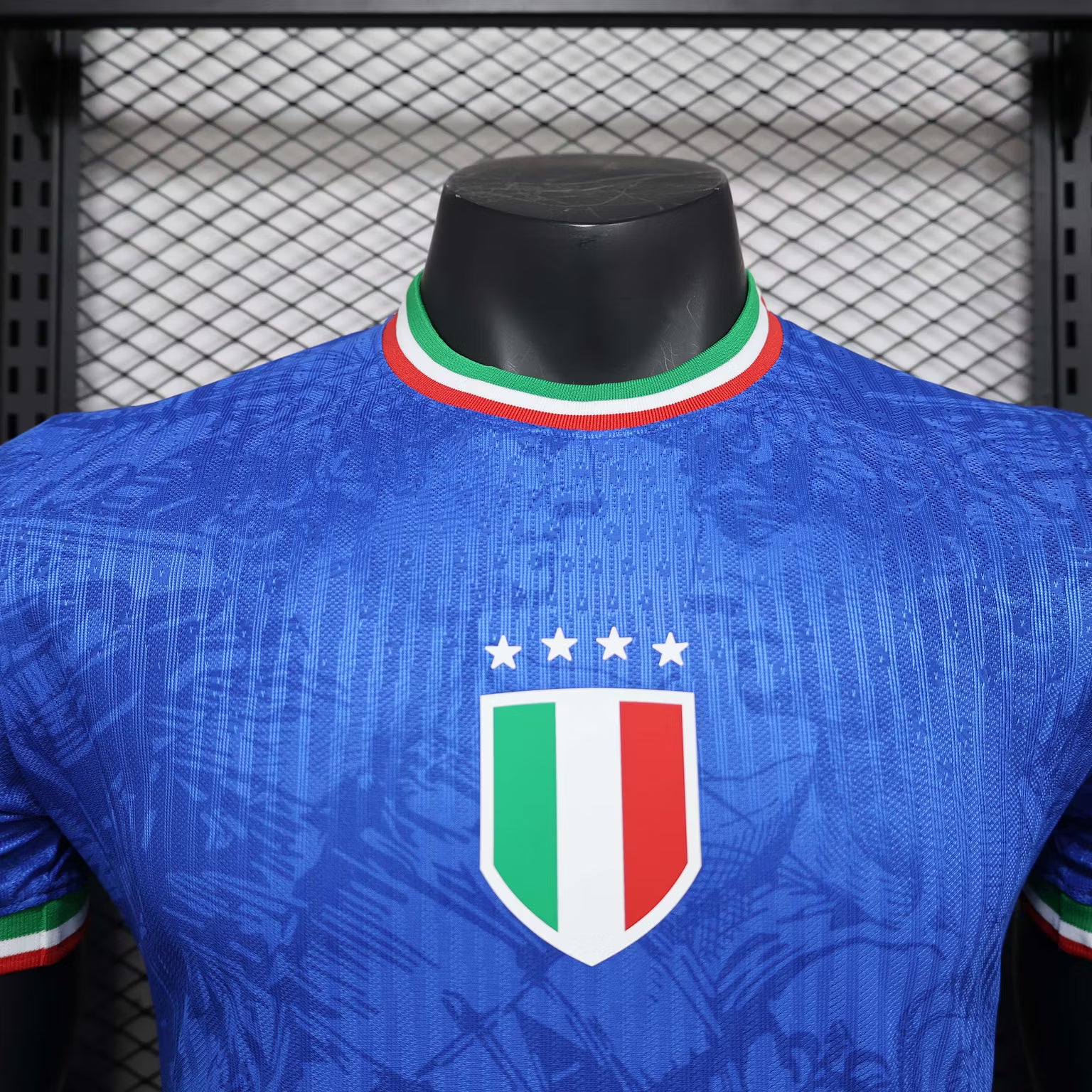 2025 Player Version Italy Training Wear Blue Football Shirt – 1:1 Thai Quality