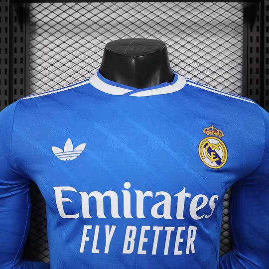 2025/2026 LongSleeve Player Version Real Madrid Third Away Football Shirt1:1 Thai Quality