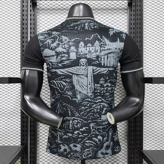 2026 Player Version Brazil Jesus Special Edition Black Football Shirt – 1:1 Thai Quality