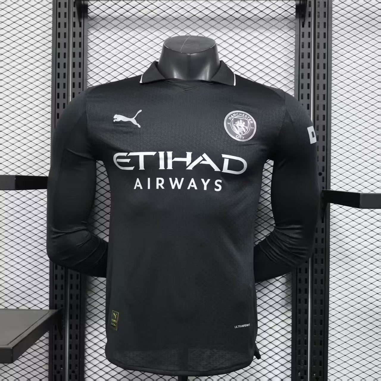 2025/2026 Player Version Long Sleeve Manchester City Away Football Shirt – 1:1 Thai Quality