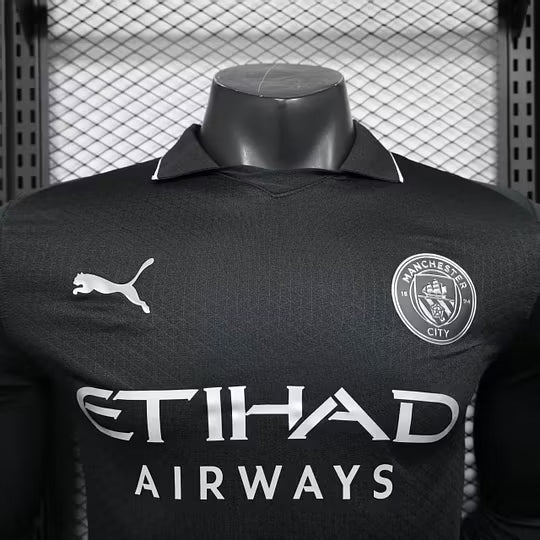2025/2026 Player Version Long Sleeve Manchester City Away Football Shirt – 1:1 Thai Quality