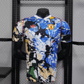 2025/2026 Player Version Manchester United Stone Roses Co-Branded Edition Blue Football Shirt – 1:1 Thai Quality