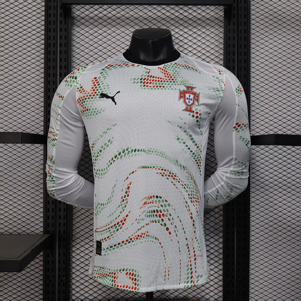 2025 Player Version Long Sleeve Portugal Away Football Shirt – 1:1 Thai Quality