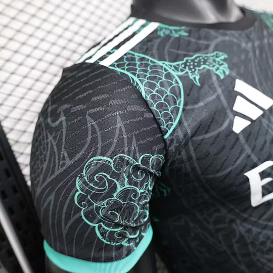 2025/2026 Player Version Real Madrid Special Edition Black And Green Football Shirt – 1:1 Thai Quality