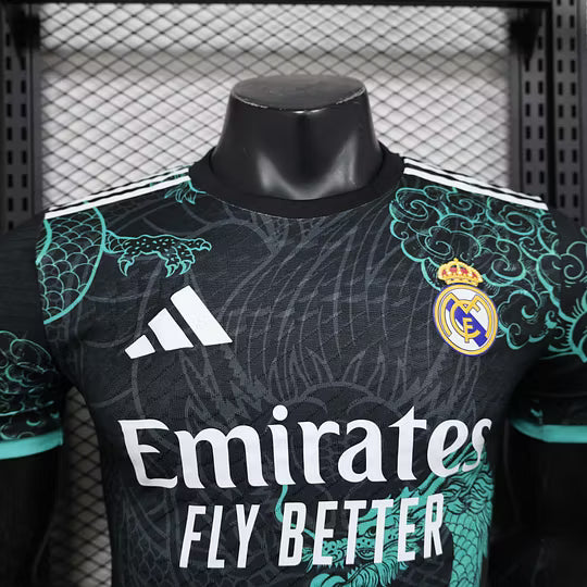 2025/2026 Player Version Real Madrid Special Edition Black And Green Football Shirt – 1:1 Thai Quality