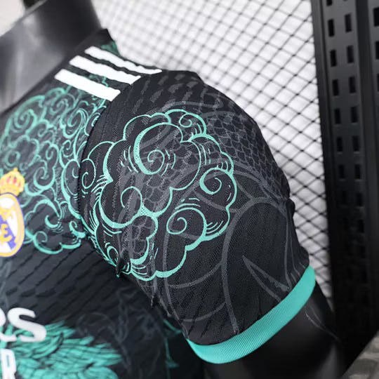 2025/2026 Player Version Real Madrid Special Edition Black And Green Football Shirt – 1:1 Thai Quality