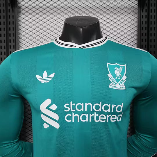 2025/2026 Player Version Long Sleeve Liverpool Third Away Football Shirt – 1:1 Thai Quality