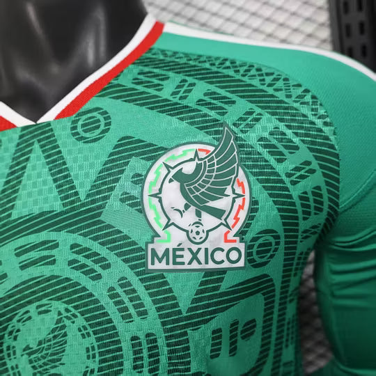 2026 Player Version Long Sleeve Mexico National Team Home Football Shirt – 1:1 Thai Quality