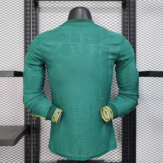 2025 Long Sleeve Player Version Mexico National Team Gold Cup Edition Green Football Shirt – 1:1 Thai Quality
