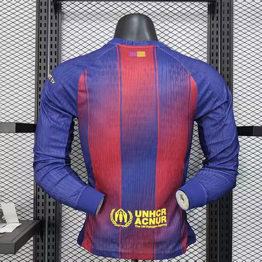 FC Barcelona Home Long Sleeve Jersey 2025/2026 – Player Version (1:1 Thai Quality)