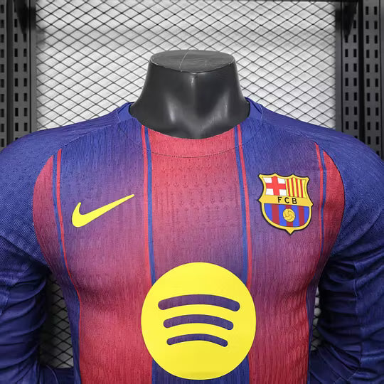FC Barcelona Home Long Sleeve Jersey 2025/2026 – Player Version (1:1 Thai Quality)