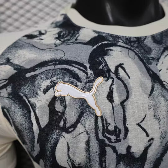 2025/2026 Player Version Manchester City Year of The Horse Special Edition Grey Football Shirt – 1:1 Thai Quality