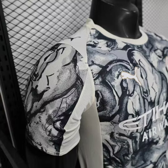 2025/2026 Player Version Manchester City Year of The Horse Special Edition Grey Football Shirt – 1:1 Thai Quality