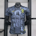 2024 Player Version Brazil Special Edition Jesus Black & Gray Soccer Jersey – 1:1 Thai Quality