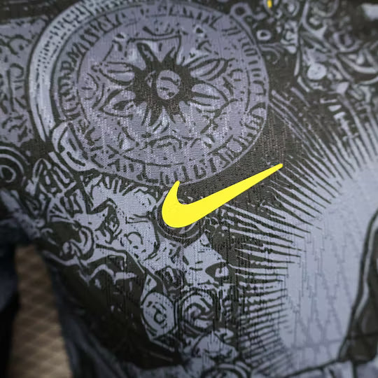 2024 Player Version Brazil Special Edition Jesus Black & Gray Soccer Jersey – 1:1 Thai Quality