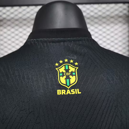 2024 Player Version Brazil Special Edition Jesus Black & Gray Soccer Jersey – 1:1 Thai Quality