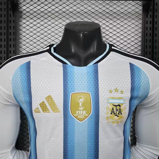 2026 Player Version Long Sleeve Argentina Home Football Shirt – 1:1 Thai Quality