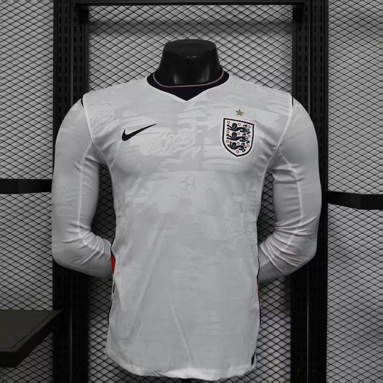 2026 Player Version Long Sleeve England Home Football Shirt – 1:1 Thai Quality