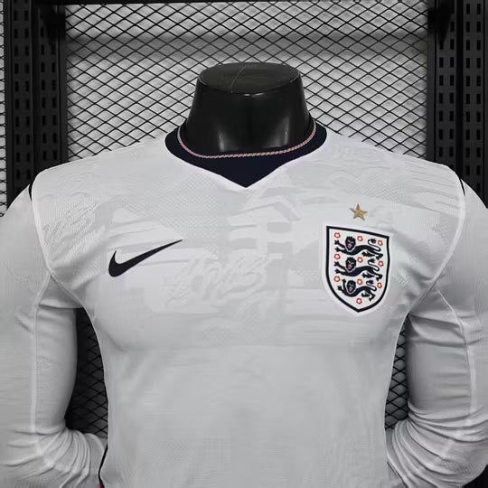 2026 Player Version Long Sleeve England Home Football Shirt – 1:1 Thai Quality