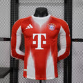 2025/2026 Player Version Long Sleeve Bayern Munich Home Football Shirt – 1:1 Thai Quality