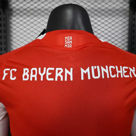 2025/2026 Player Version Long Sleeve Bayern Munich Home Football Shirt – 1:1 Thai Quality