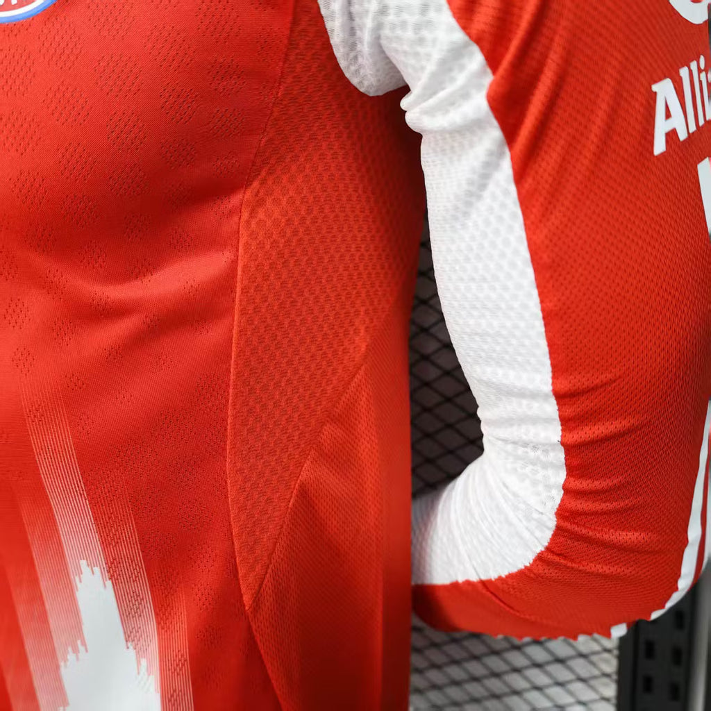 2025/2026 Player Version Long Sleeve Bayern Munich Home Football Shirt – 1:1 Thai Quality