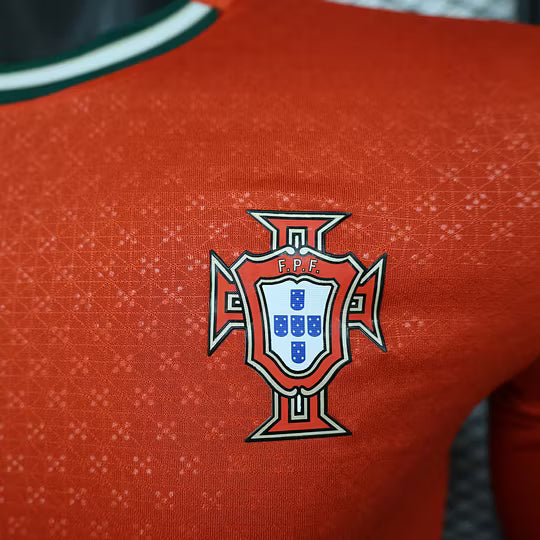 2025 Player Version Long Sleeve Portugal Home Football Shirt – 1:1 Thai Quality