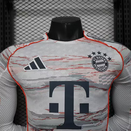 2025/2026 Player Version Long Sleeve Bayern Munich Away Football Shirt – 1:1 Thai Quality