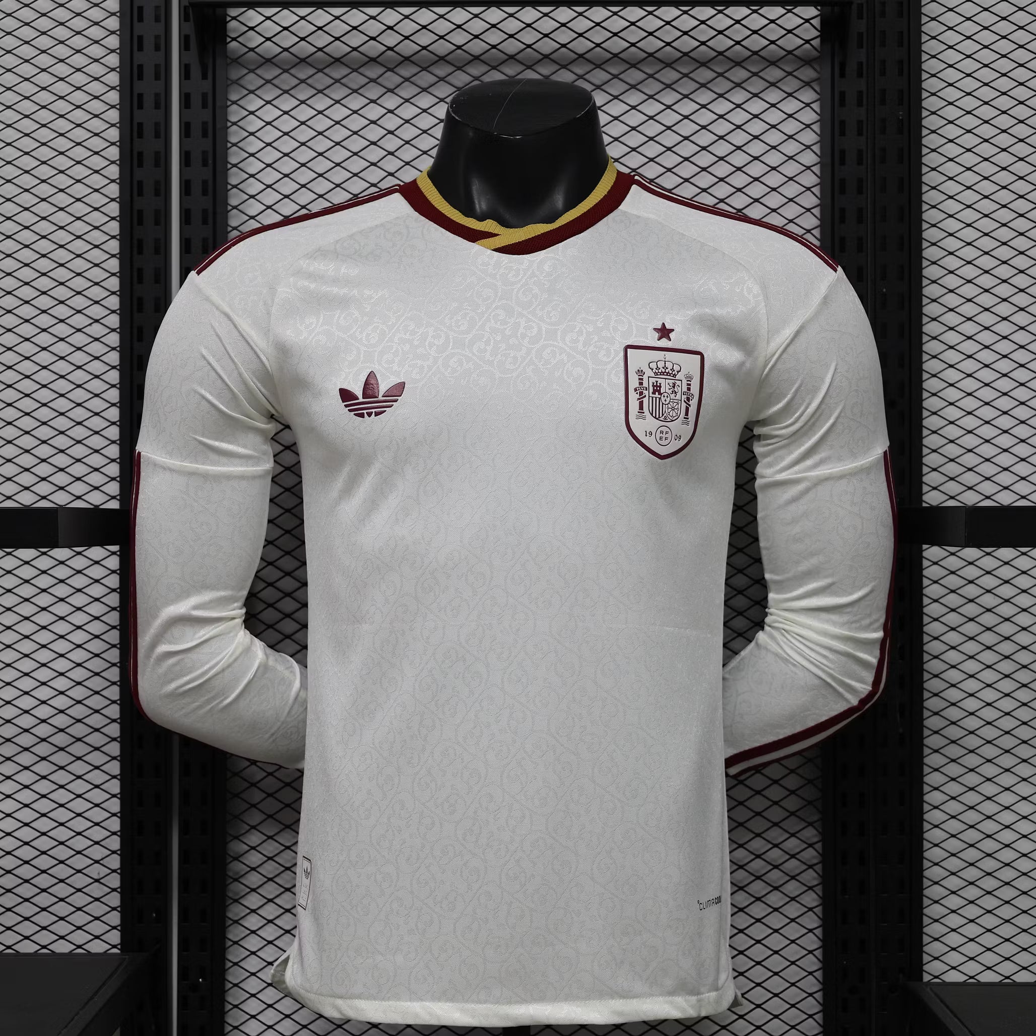 2026 Player Version Long Sleeve Spain Away Football Shirt – 1:1 Thai Quality