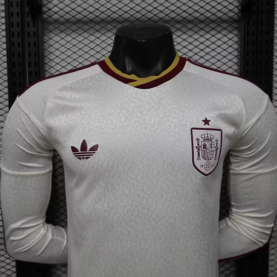 2026 Player Version Long Sleeve Spain Away Football Shirt – 1:1 Thai Quality