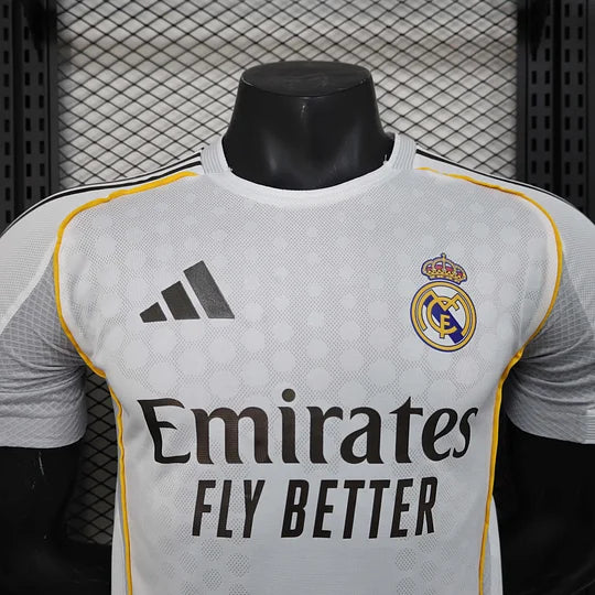 Real Madrid Home Jersey 2025/2026 (Player Version, 1:1, Thai Quality)