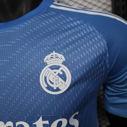 2025/2026 Player Version Real Madrid Goalkeeper Blue Football Shirt – 1:1 Thai Quality