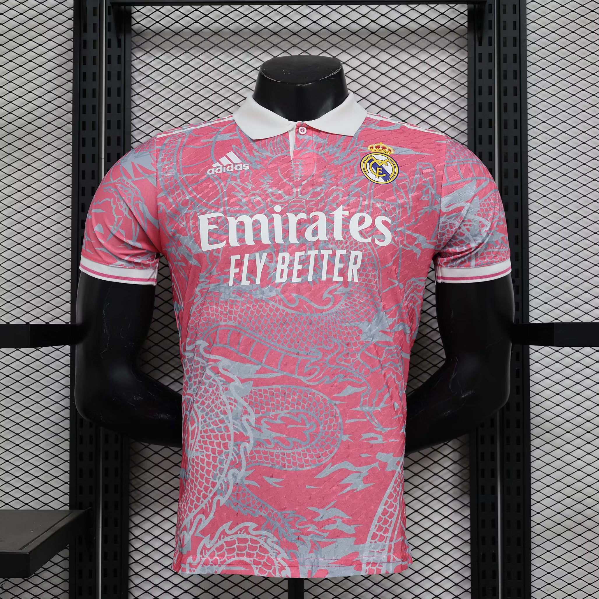 2025/2026 Player Version Real Madrid Chinese Dragon Pink Football Shirt – 1:1 Thai Quality